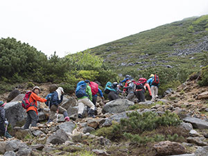The opening of Mt.Tokachidake to climbers